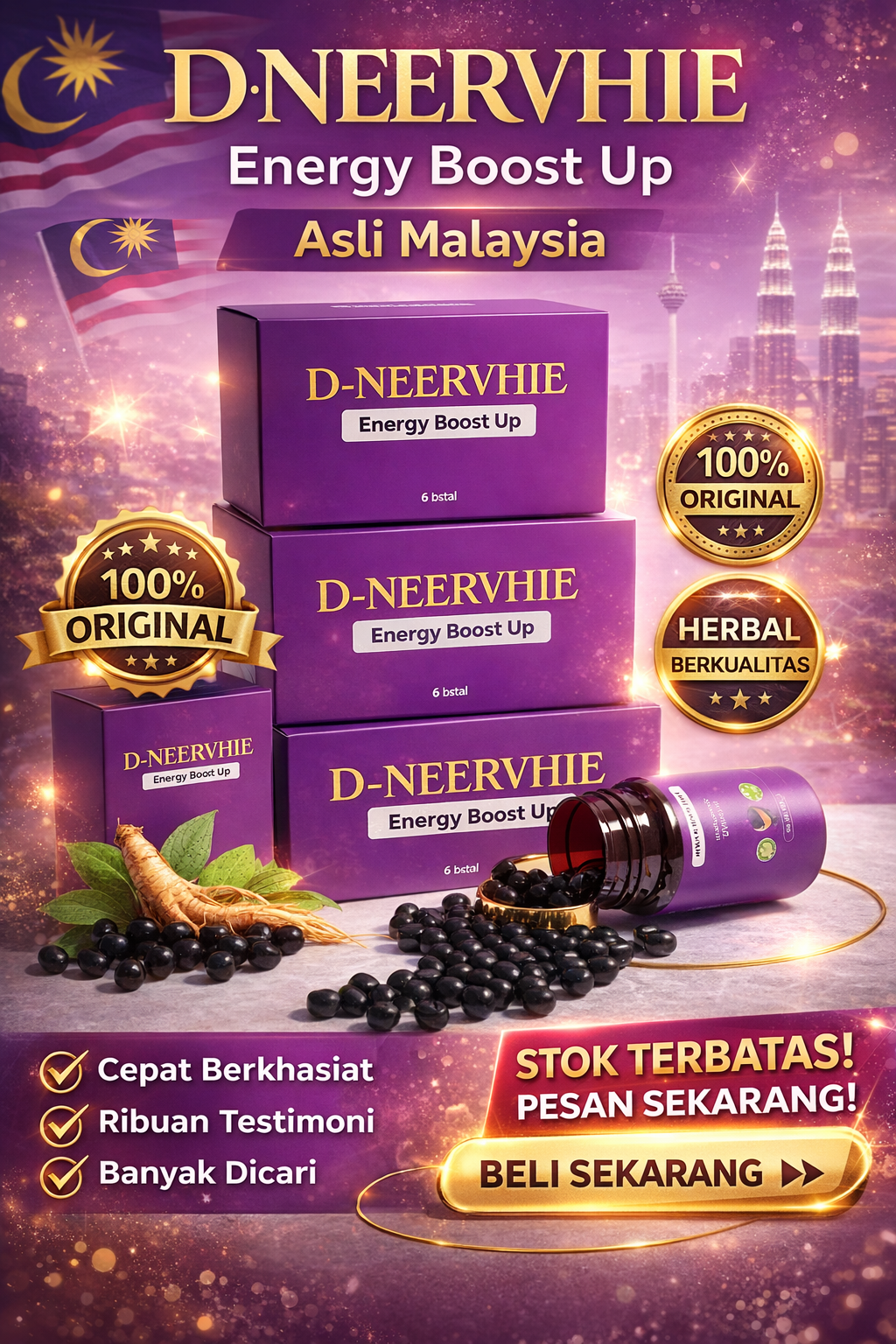 Stamina boost dengan DNEERVHIE Energy